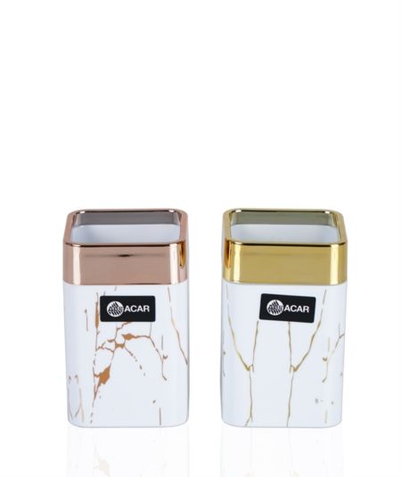 Akrilik Kare Diş Fırçalık