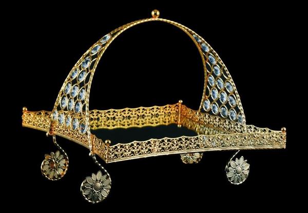 Dematex Lüks Kristal Dekoratif El Yapımı Servis Kase | Altın