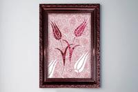 Lale Desenli Çerçeve Baskılı MDF Tablo | Tk-1075 Lale Desenli Çerçeve Baskılı MDF Tablo | Tk-1075