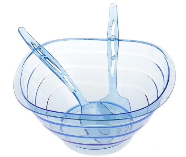 Dekonaz Asude Salatschüssel Set 3 Teilig | Blau | ASD080-BLAU