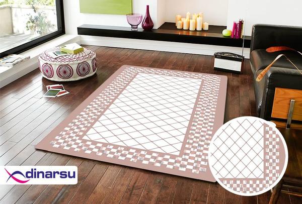 Dinarsu Yıkanabilen Halı | Sunshine | Pembe | 1109-Rose