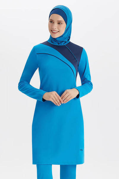 Seamay Barbara Tam Kapalı Tesetür Mayo 760-20 - Petrol