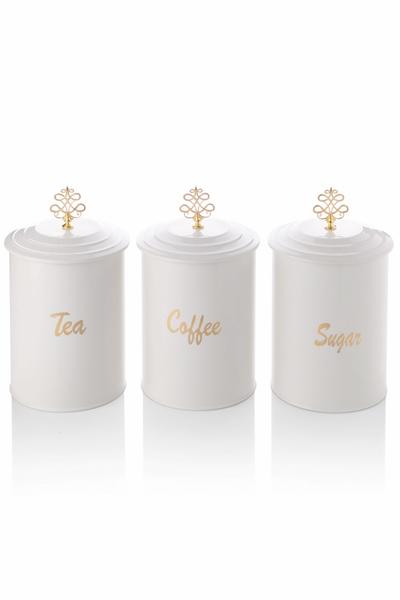 Queen's Kitchen | 3'lü Galvaniz Lüx Saklama Takımı