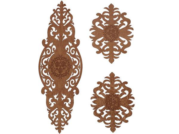 Roseart Kadife Salon Takımı 3 Parça Kahve