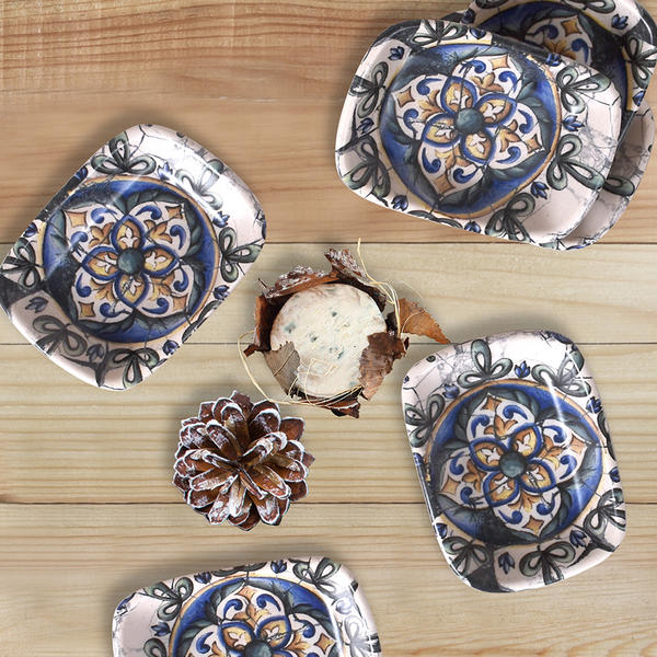 Spanish Snack / Kayak Rectangular 11 Cm 6 Pieces - 18500 | Keramika