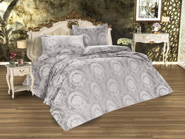 Isabella Doppelbettdecke Set Grau