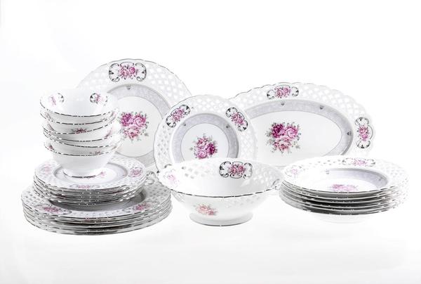 Duygu Hazal 26 Parça Porselen Yemek Takımı | 6 Kişilik