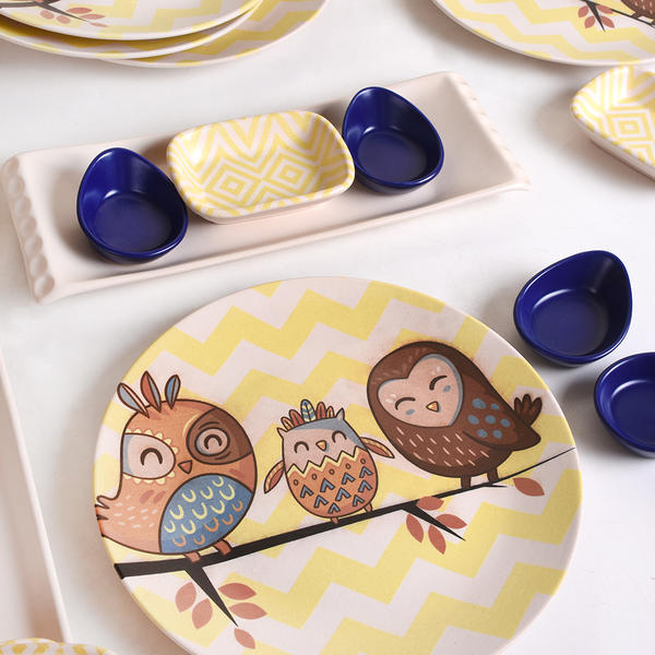 طقم فطور أصفر بايكوش 20 قطعة لـ 6 أشخاص | كيراميكا