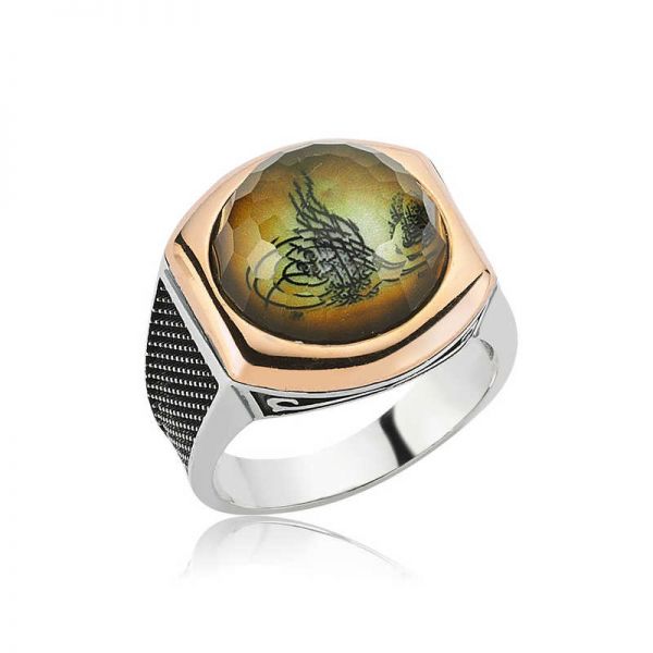 Gümüş Tuğralı Erkek Yüzük