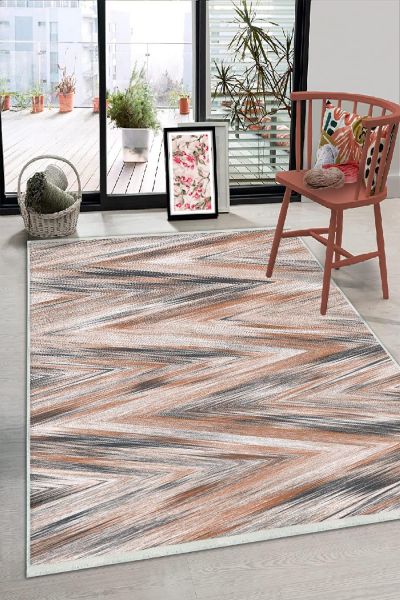 Birkilim Yıkanabilir Dekoratif Halı İpeksi Kaymaz Taban | MLN-IP-HS-355