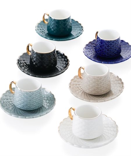 Nemesis Porselen 6 Li Kahve Fincan Takimi 90 Cc