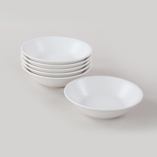 Hitit Mat Beyaz Yemek Tabağı 18 Cm 6 Adet | Keramika