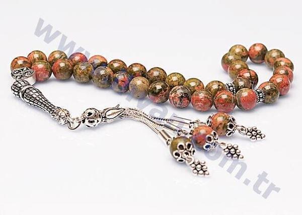 Unakit Stone Rosary (925 AYAR SILVER)
