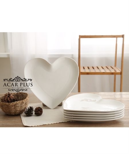 Acar | Herz Porzellanteller 19,5 cm
