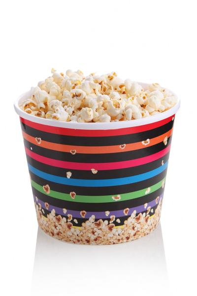 Queen's Kitchen | Lüx Renkli Plastik Popcorn Kabı