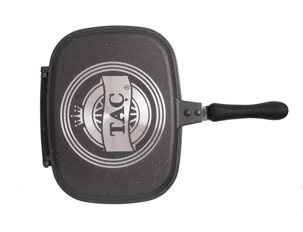 Taç Granit Çift Yönlü Tava | Siyah | 32cm | TAC-1522