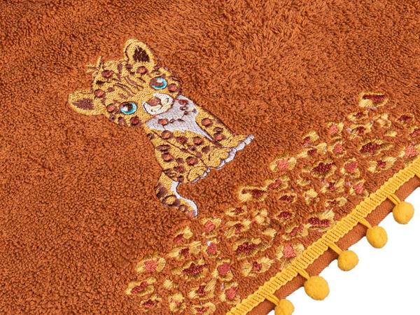 Serviette pour le visage Dowry Land Cheetah Marron