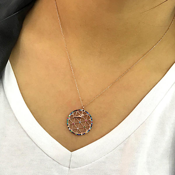 Bird's Nest Silver Ladies Necklace (Code: 2020008)