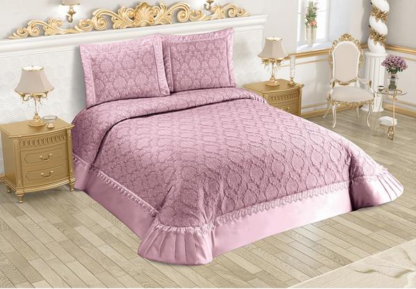 Belenay Çift Kişilik Yatak Örtüsü - Rustik Mor