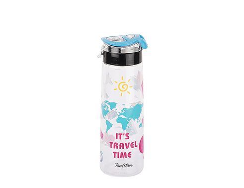 010-01-BOUTEILLE D'EAU TRITAN VOYAGE BLEU 730ML