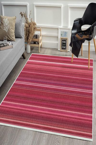 Birkilim Yıkanabilir Dekoratif Halı İpeksi Kaymaz Taban | MLN-IP-HS-394