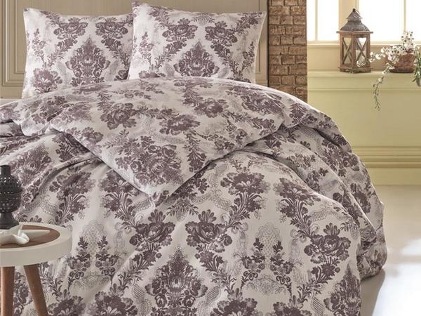 Kristal Lisa Çift Kişilik Nevresim Takımı Gri | Kristal