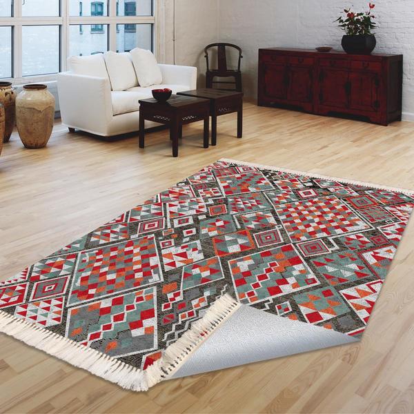 Milano Yıkanabilir Dekoratif Halı Kaymaz Taban | 8mm | MLN-DOT-HT118