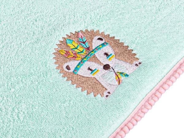 Serviette bébé de luxe Hedgehog Vert