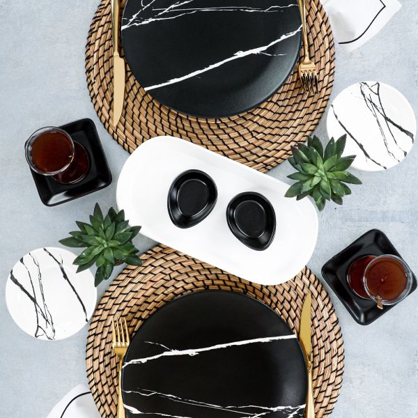 Mermer Kahvaltı Takımı 11 Parça 2 Kişilik - 17950/51 | Keramika