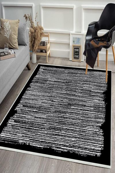 Birkilim Yıkanabilir Dekoratif Halı İpeksi Kaymaz Taban | MLN-IP-HS-433