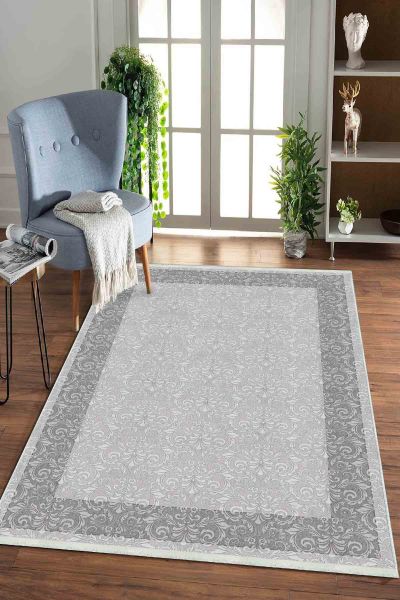 Birkilim Yıkanabilir Dekoratif Halı İpeksi Kaymaz Taban | MLN-IP-HK-0137