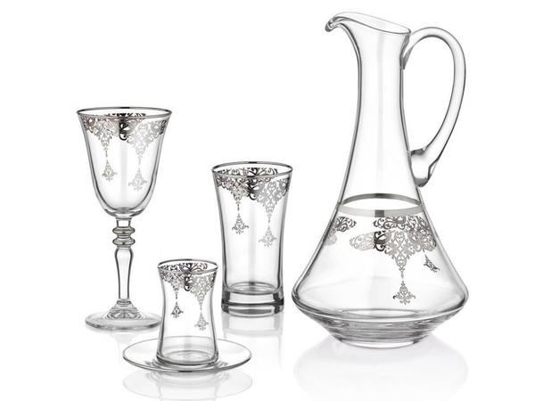 Taç Sultan Platin 31 Parça Bardak Seti | Platin | TAC-5501