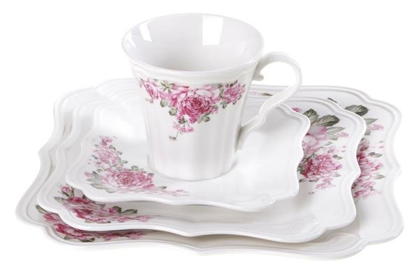 Taç La Luna 44 Parça Kahvaltı Takımı | Beyaz | 6 Kişilik