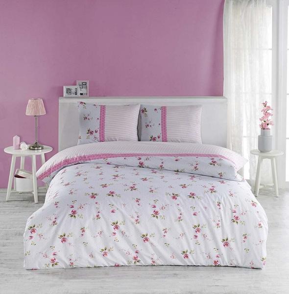 طقم غطاء لحاف مزدوج من Minteks Daily Ranforce-Cındy