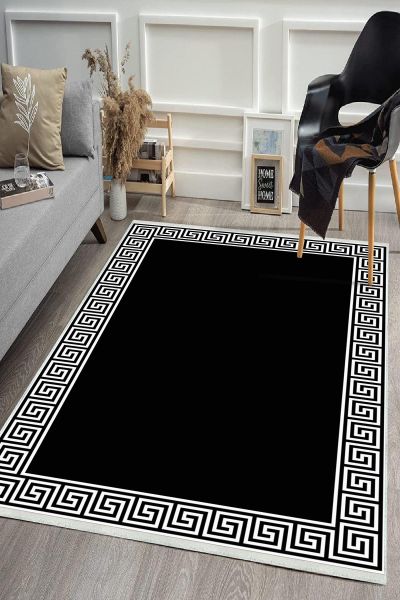 Birkilim Yıkanabilir Dekoratif Halı İpeksi Kaymaz Taban | MLN-IP-HS-417