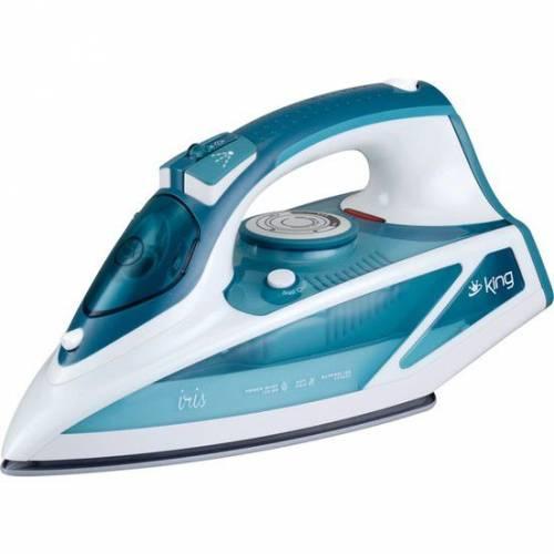 King P-750 Steam Power Seramik Tab.Buharlı Ütü - Mavi