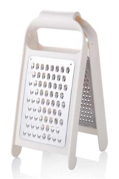 Queen's Kitchen | Akrilik Aksamlı Çelik Beyaz Rende 25x12cm