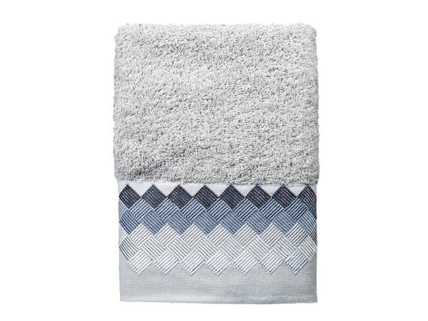 Ensemble de serviettes pour le visage 6 Lı Hera gris blanc