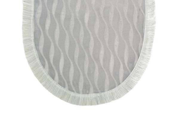 Ensemble de 2 tapis de bain à franges Waves Gris