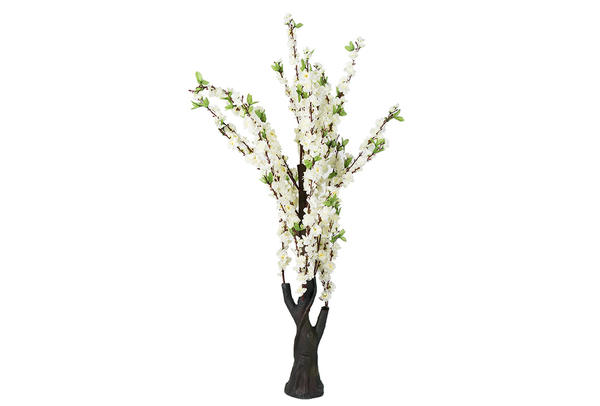 Bavary | Dekoratif Çiçek | Beyaz | 130x38cm | By-ths-2