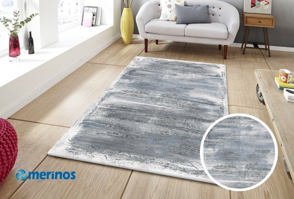 Merinos Craft Modern 3D Halı | Mavi | 23271-253-Blue