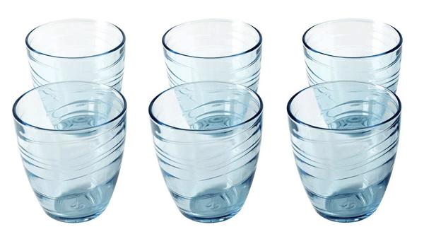Paşabahçe Meksika 6 Parça Su Bardağı Seti | Mavi | 280ml | 52427-Blau