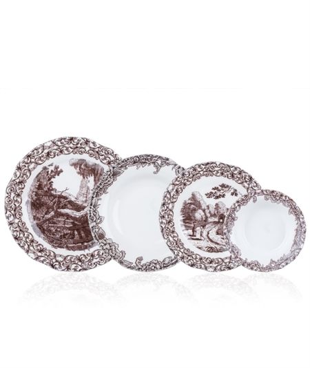 مطبخ اكار | شيلون 24 قطعة 6 افراد عشاء بورسلين