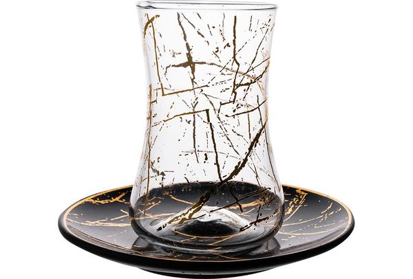 Dekonaz Lüx Çay Seti | 12 Parça | 6 Kişilik | AL-6520