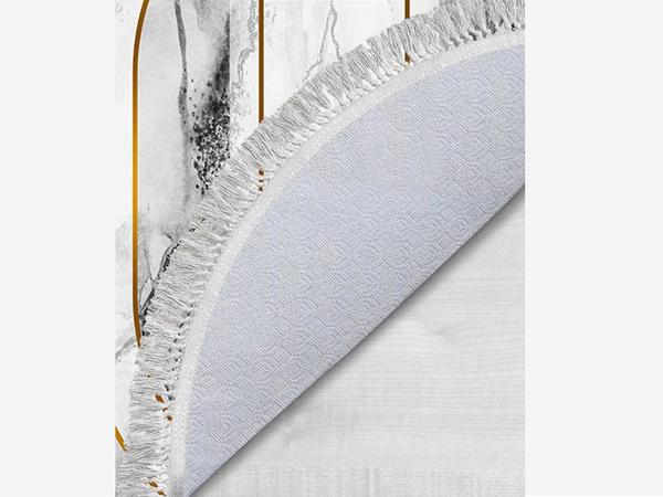 Ensemble de tapis de bain 2 pièces ovales à franges Forme