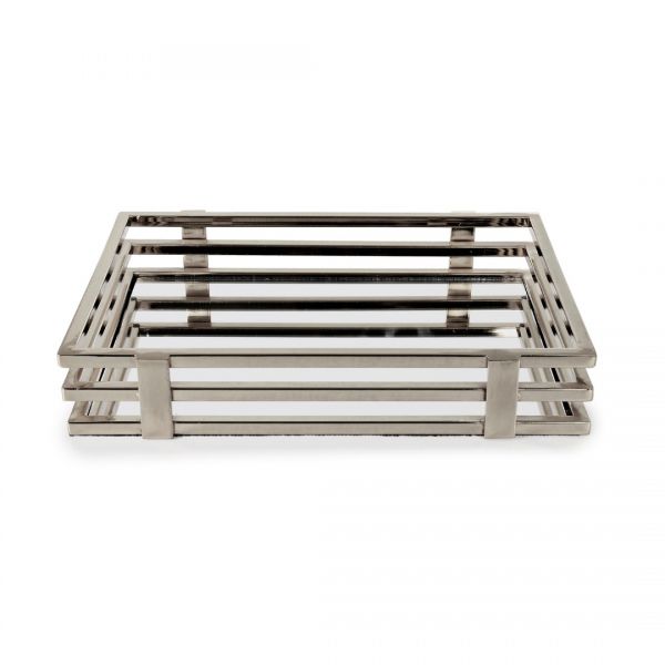 30x40 سم صينية مرايا فضية | IPEK-KRT036