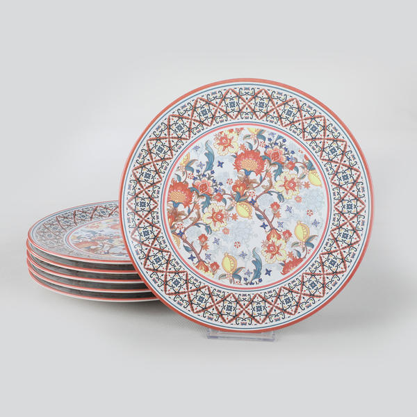 Flora Assiette de Service de Jardin 26 Cm 6 Pièces - 19826 | Keramika