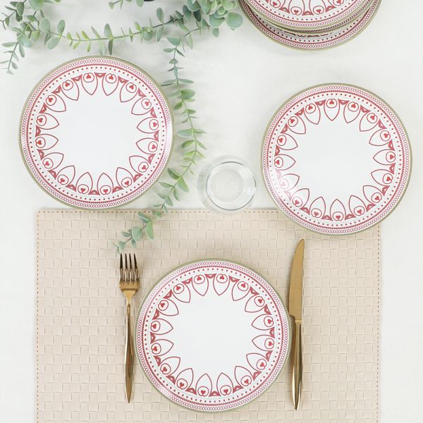 Red Dream Pasta Tabağı 20 Cm 6 Adet - 19872 | Keramika