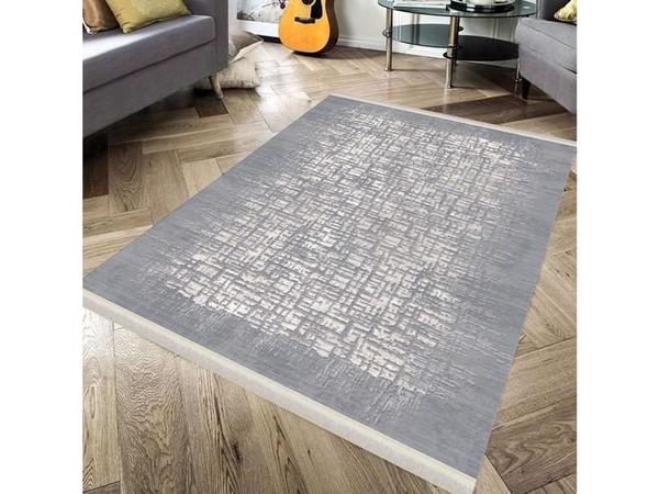 Dokuma Taban İpeksi Halı Weak Gri 80x300 Cm