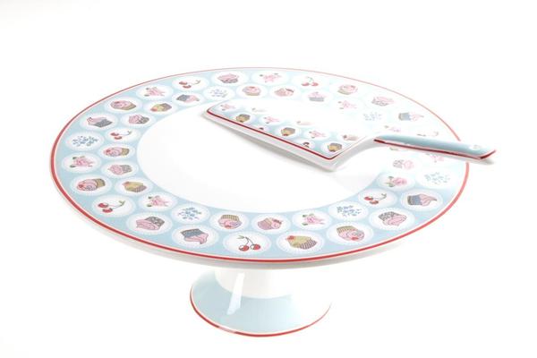 Paci Pasta Servis Tabağı Kapaklı | Mavi